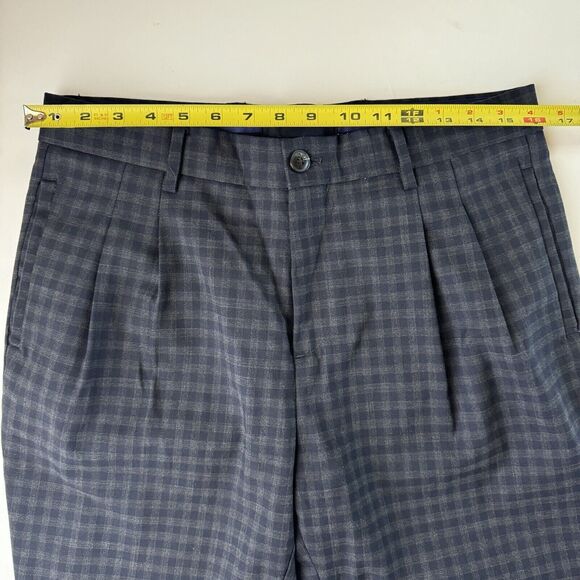 Scotch & Soda Amsterdam Couture Plaid Cuffed Pants 30x27 Wool Blend - Picture 6 of 15